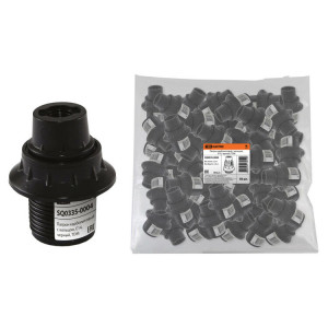 Патрон карболитовый с кольцом, Е14, черный, SQ0335-0004