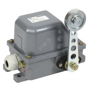 Выключатель концевой КУ-701 У1 рычаг с роликом 10А IP44 2 эл. цепи KV-1-701-1