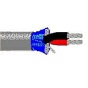 9451 008500, Многожильные кабели 22AWG 1PR SHIELD 500ft SPOOL GRAY