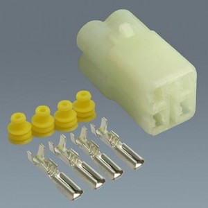 7045F-2.2-21, Разъем автомобильный соединитель, розетка 4 конт, 12/ 24 В