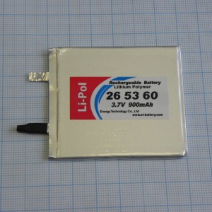 LP265360, Аккумулятор литий-полимерный (Li-Pol) 2.6*53*60мм