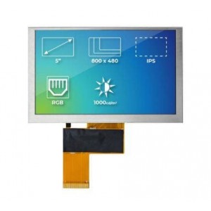 RVT50HQTNWN00, Тонкопленочные дисплеи и принадлежности 5.0" RGB, High Brightness, IPS, RGB, no touch