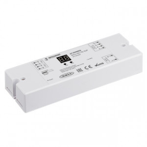 INTELLIGENT ARLIGHT Диммер DALI-501-TE-SUF (230V, 2.2A) 026403, Диммер для управления нагрузкой по 230В (TRIAC/MOSFET), по протоколу DALI. 1 адрес, 1 канал. Максимальная мощность резистивной нагрузки 500W. Диммирование по заднему фронту (Trailing edge). Ручная и программная установка адреса. Вход 100-240В, выход 100-2