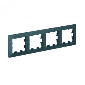 ATLASDESIGN AIR 4-постовая РАМКА, ИЗУМРУД/дымчатый черный ATN220804