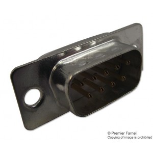 4-1393483-7, Разъем D-Sub штыревой на плату 9 контактов