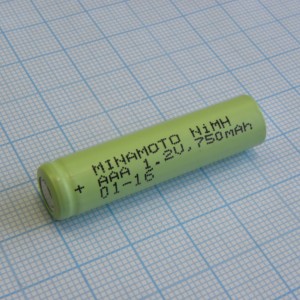 Аккумулятор 10х45мм AAA750, Аккумулятор никель-металл-гидридный (Ni-Mh)