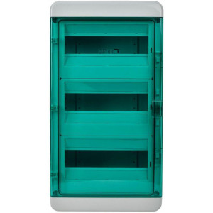 Корпус пластиковый КМПн-36 IP65 зел. прозр. дверь TEKFOR TF5-KP72-N-36-65-K03-K06