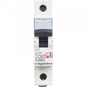 Выключатель автоматический модульный 1п C 63А 6кА TX3 6000 1мод. 230/400В Leg 404034