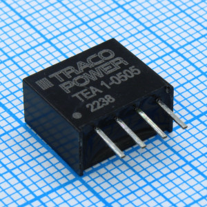 TEA 1-0505, Преобразователь DC/DC; 1Вт; Uвх: 4,5...5,5В; Uвых: 5В; Iвых: 200мА