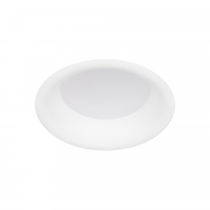 Светильник MS-BLIZZARD-BUILT-R90-6W Warm3000 (WH, 100 deg, 230V) 036579, Встраиваемый светильник даунлайт с интегрированным в корпус драйвером. Мощность 6 Вт, св. поток 490 лм, 81 лм/Вт, тёплый 3000 K, CRI>90, угол 100°, напряжение питания 230 В. Белый круглый корпус из алюминия, степень защиты IP20. Размер: диаметр 90 мм, выс