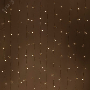 Светодиодная новогодняя гирлянда ЕNIG - 320W Занавес 8 режимов 3*2 м теплый белый 320 LED IP20 220 V Б0051872