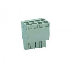 Розетка Wiecon 8113 BFK /4 TOP K WKF, Розеточный разъем, прямой, на кабель, шаг: 5.0 мм, 4 полюса, фиксация провода пружинная, исполнение: с маркировкой, 400V, 12А, цвет: серый