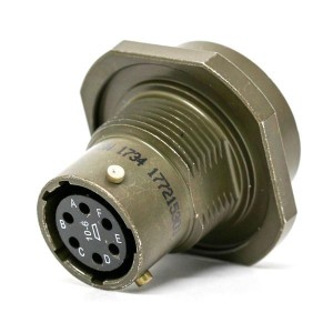 PT07E-14-12S, Круговой мил / технические характеристики соединителя 12P Size 14 Jam Nut Socket Receptacle