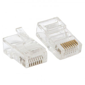 Коннектор RJ-45 TERACOM неэкранированный 8P8C Cat.5E универсальный (упак.10шт) [TRC-PLUG-5EUTP-10]