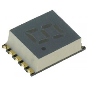 KCSA02-105, 1 разрядный сегментный индикатор smd 5,08мм/красный/635нм/8-30.4мкд/ОА
