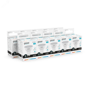 Лампа светодиодная Elementary 7Вт MR16 софит 4100К нейтр. бел. GU10 550лм 13627