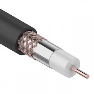 RG-6U CU/CU, 64% 75 ОМ OUTDOOR 100M, Кабель коаксиальный RG-6U CU/CU, 64% 75 ОМ OUTDOOR 100M