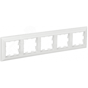 Рамка 5-м BRITE РУ-5-Бр бел./бел. BR-M52-12-K01