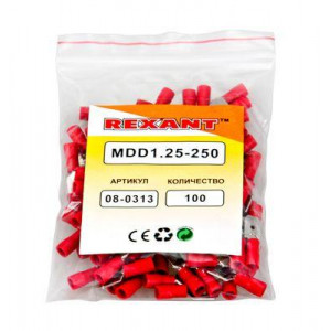 Клемма плоская изол. (штекер) (VM 1.25-250) 08-0313