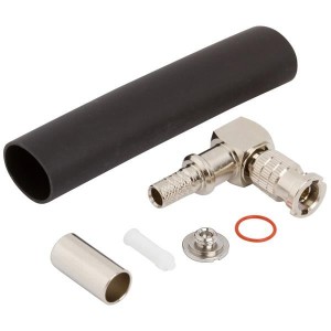 034-1122-12G, РЧ соединители / Коаксиальные соединители Right-AngleCrimpPlug Belden 4855R, 75 Ohm