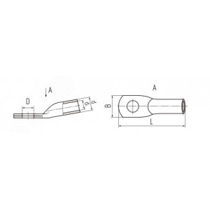 Наконечник алюминиевый ТА 25-8-7 (опрес.) 44845