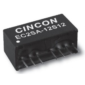 EC2SA-05D15N, Преобразователи постоянного тока в постоянный с изоляцией DC-DC Converter, 2 Watt, Wide Input Range, 4.5-9VDC Input, +/-15VDC Output