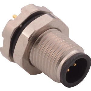 852-003-113R001, Цилиндрические метрические разъемы M5 3 Pos M Pan mnt thru hole