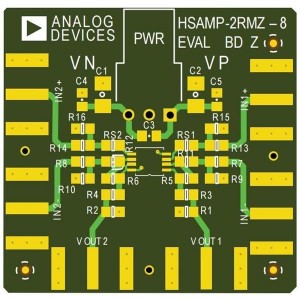 EVAL-HSAMP-2CPZ-8, Средства разработки интегральных схем (ИС) усилителей Dual High Speed Eval Board 8 lead LFCSP