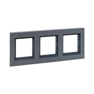 3 - местная рамка, IP44, графит, пластик Эпика EKF UP1-FPG-03-44
