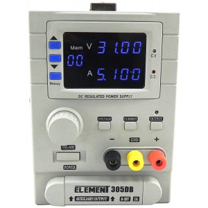 ELEMENT 305DB, Источник питания программируемый 0-30V-5А 150W, дискретность установки 10mV/10mA