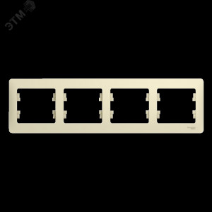 Рамка 4-м Glossa горизонт. беж. SE GSL000204