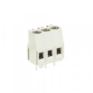 Клемма 8191/3 ZN OB, Клемма горизонтальный подвод кабеля, на плату, шаг: 5.0 мм, 3 полюса, фиксация провода винтовая, исполнение: с изоляционной пластиной, без маркировки, 300V, 16А, цвет: серый