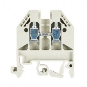 Проходная клемма WK 4/U, Проходная клемма, тип фиксации провода: винтовой, номинальное сечение: 4 мм кв., 32A, 800V, ширина: 6 мм, цвет: серый, тип монтажа: DIN35