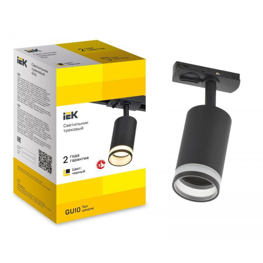 Изображение товара Светильник 4116 декоративный трековый поворотный GU10 черн. LT-USB0-4116-GU10-1-K02