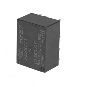 HFE7/5-2HST-L1, Реле силовое катушка 5В сверхминиатюрное 8А два контакта на замыкание 200мВт