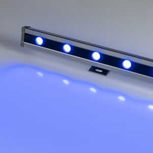 Светодиодный прожектор AR-LINE-1000L-48W-24V RGB-Day4000 (Grey, 15x45 deg, DMX512) 027282, Линейный светодиодный прожектор 