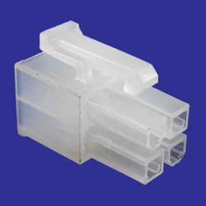 MF-2X2F + TERMINAL, Разъем питания Mini-Fit 4 контакта, гнездо на кабель, шаг 4,2мм