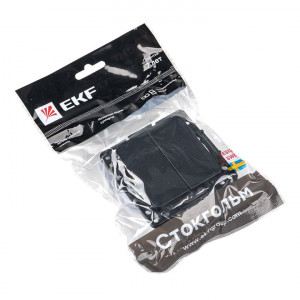 Выключатель 2-кл. Стокгольм 10А механизм черн. PROxima EZV10-023-10