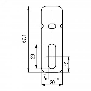 Держатель прямой крышки UKH400HDZL