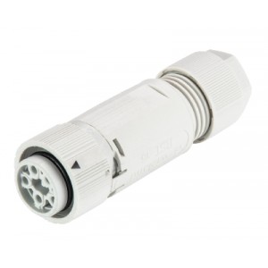 Разъем RST16I5 S B1 ZW3 GL, Розеточный разъем на кабель диам. 7,1-13 мм, IP68(69k), 5 полюсов, цвет: серый, номинальные характеристики: 250/400V+PE 16A, серия gesis RST MINI