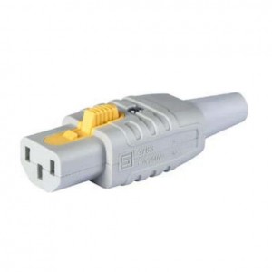3-122-075, Штепсельные вилки и розетки для сетей переменного тока 4783 IEC Connector C13, Rewireable, 3 x 0.75 mm /18 AWG, Grey
