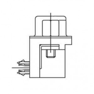 L77HDC62SD1CO4F, Соединители с высокой плотностью контактов D-Sub Dsub, Stamped Signal 3A, High Density, Right Angle PCB Thru Hole, FP=8.89mm (.350"), 62 Socket, Flash Gold, 4-40 Front Screwlock, Without Boardlock
