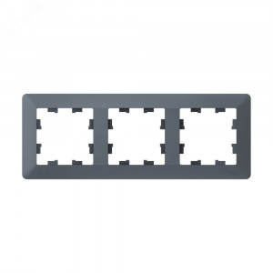 ATLASDESIGN AIR 3-постовая РАМКА, ГРИФЕЛЬ/дымчатый черный ATN220703