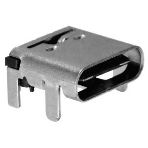 KUSBX-SMT3-CS-BTR, USB-коннекторы R/A USB TypeC 2-PIN Long TH, GOLD FLASH