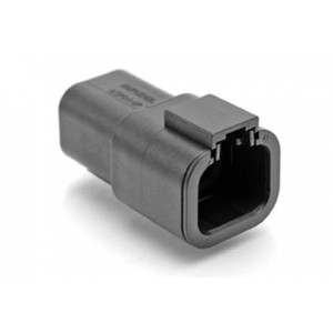 ATP04-4P-BLK, Автомобильные разъемы ATP Series 4 Way Black Receptacle