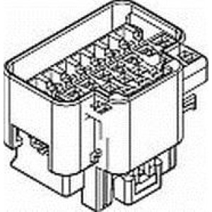 15332169, Автомобильные разъемы 14P FM BLK CONN ASSY GT 150SERIES 15AMPS