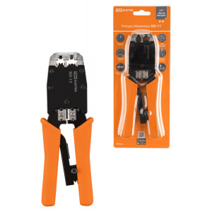 Клещи обжимные КО-11, обжим RJ-11/12/45 (8P8C, 6P6C, 6P4C, 6P2C), "МастерЭлектрик" SQ1001-0012