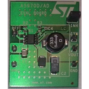 STEVAL-ISA088V1, Средства разработки интегральных схем (ИС) управления питанием 1A Step Down L5970D Regulator Eval BRD