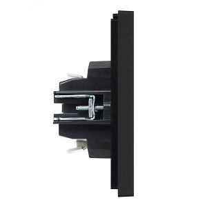 Выключатель проходной 1-кл. СП FORTE&PIANO 10А FP104 с индикацией черн. IEK FP-V12-1-10-1-K02