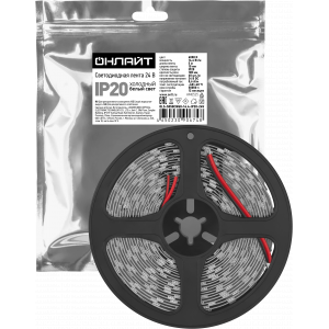 Лента светодиодная 14.4Вт/м 24В 6000К IP20 60 LED/м OLS-5050 5м 35207